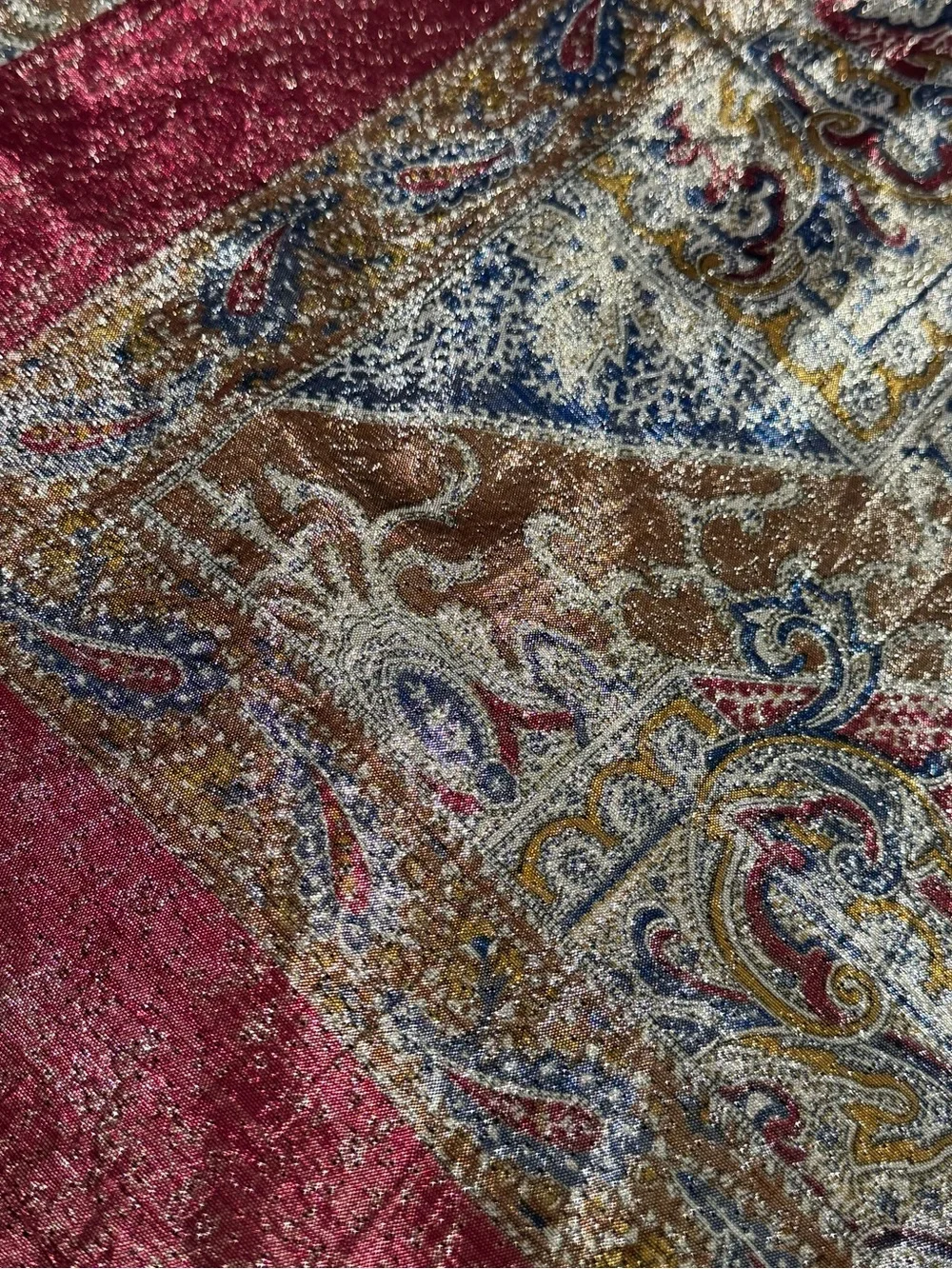 Extra Large Metallic Wrap Shall Scarf 55x52